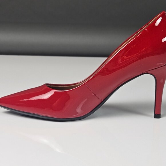 Calvin Klein Women's Gayle 2 Pump Red Shiny - Picture 16 of 16